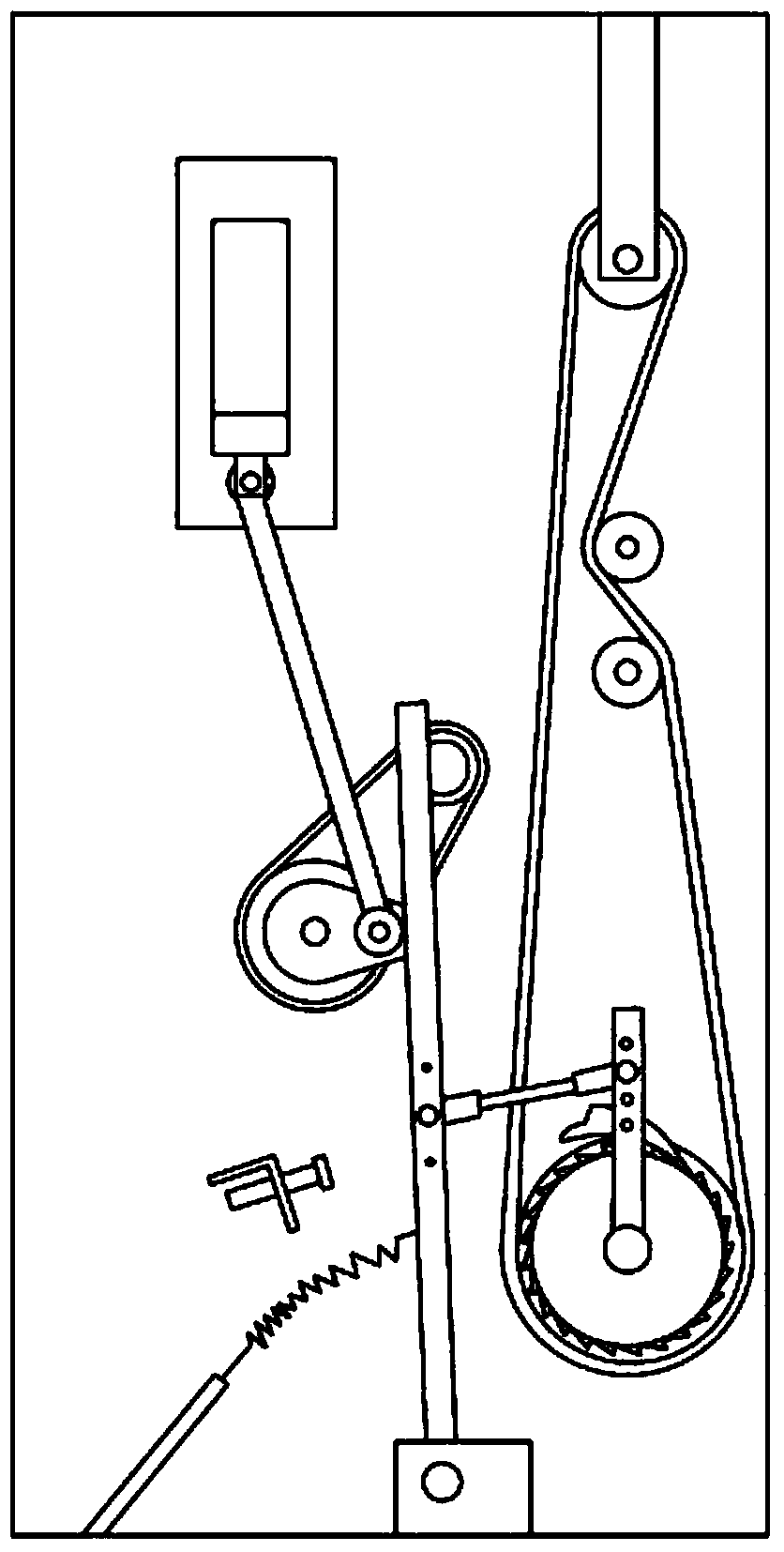 Stepping linkage transmission mechanism for quilt sewing machine