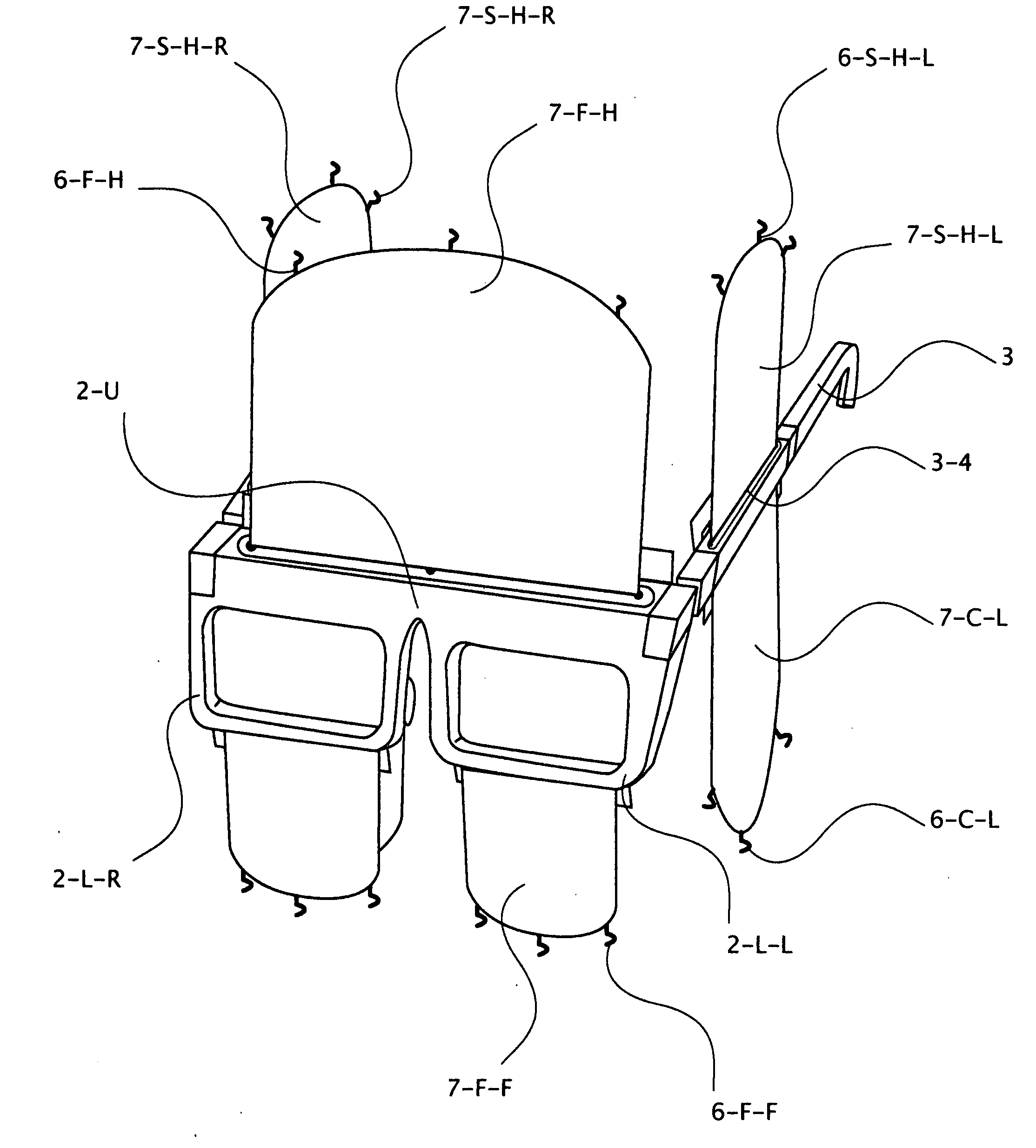 Glasses combined with sun/wind screens