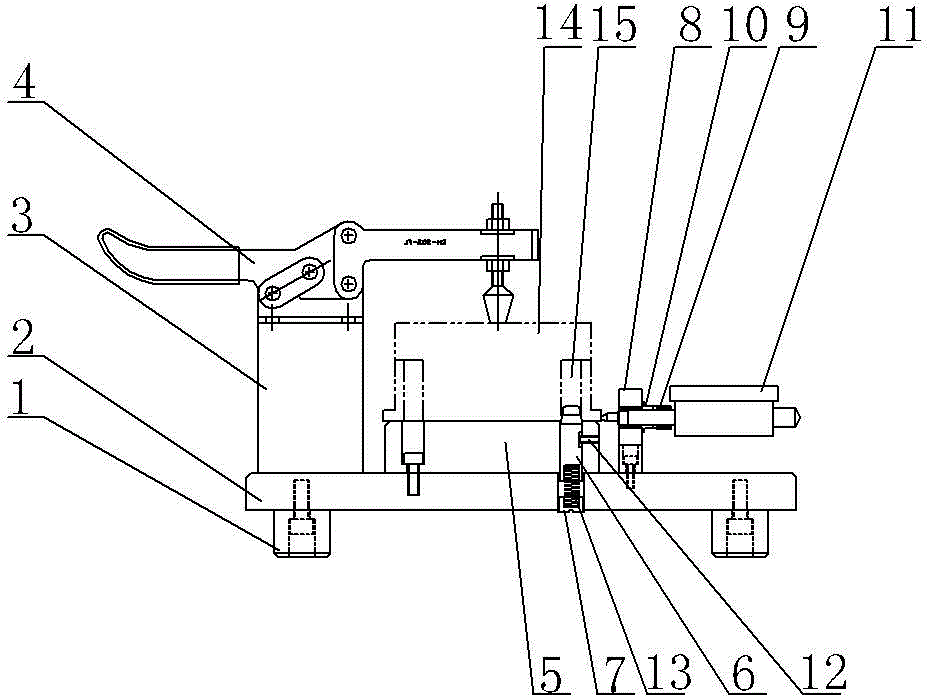 Connecting rod cap semifinished product true position detecting tool