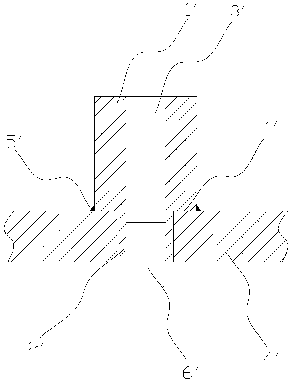 Welding nut and method for connecting welding nut with objects