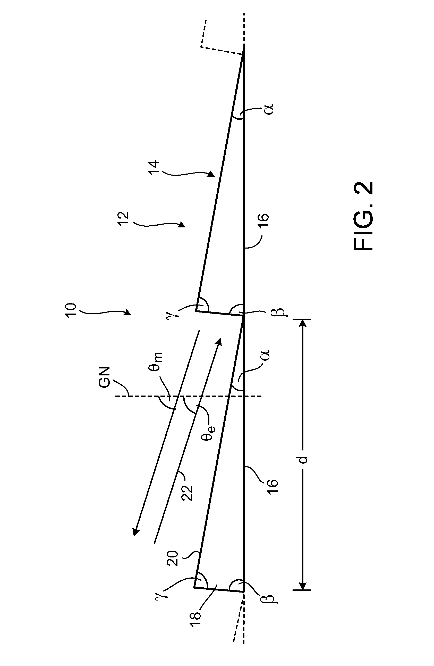 Optical arrangement, method of use, and method for determining a diffraction grating