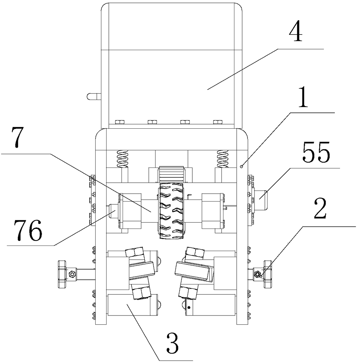 Automatic safe and environmental-friendly dedusting robot for steel drum intersecting line fracture surface polishing