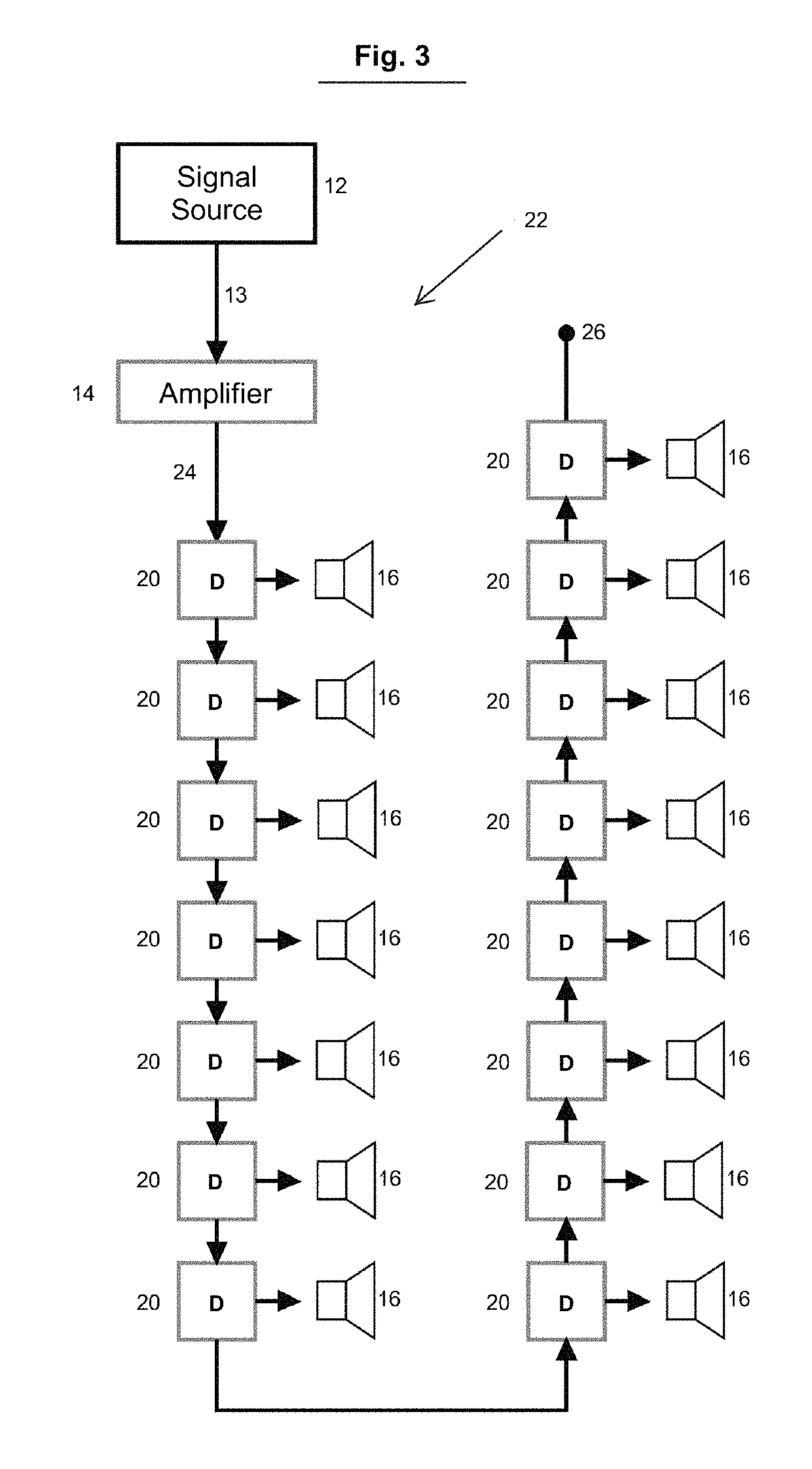 Loudspeaker impedance matching device for non-permanent applications