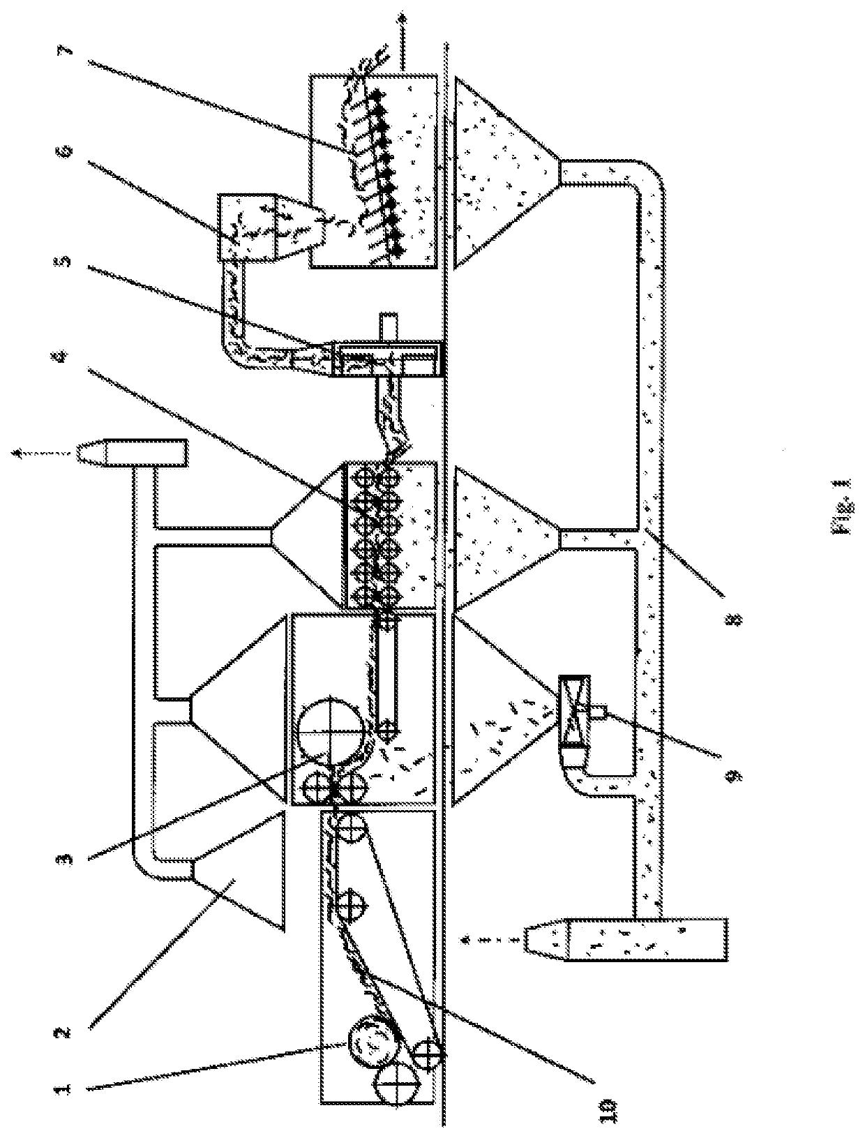 Bast crops processing line