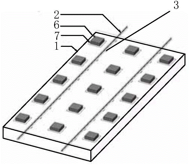 Urban rail transit shock absorption type floating slab rail system