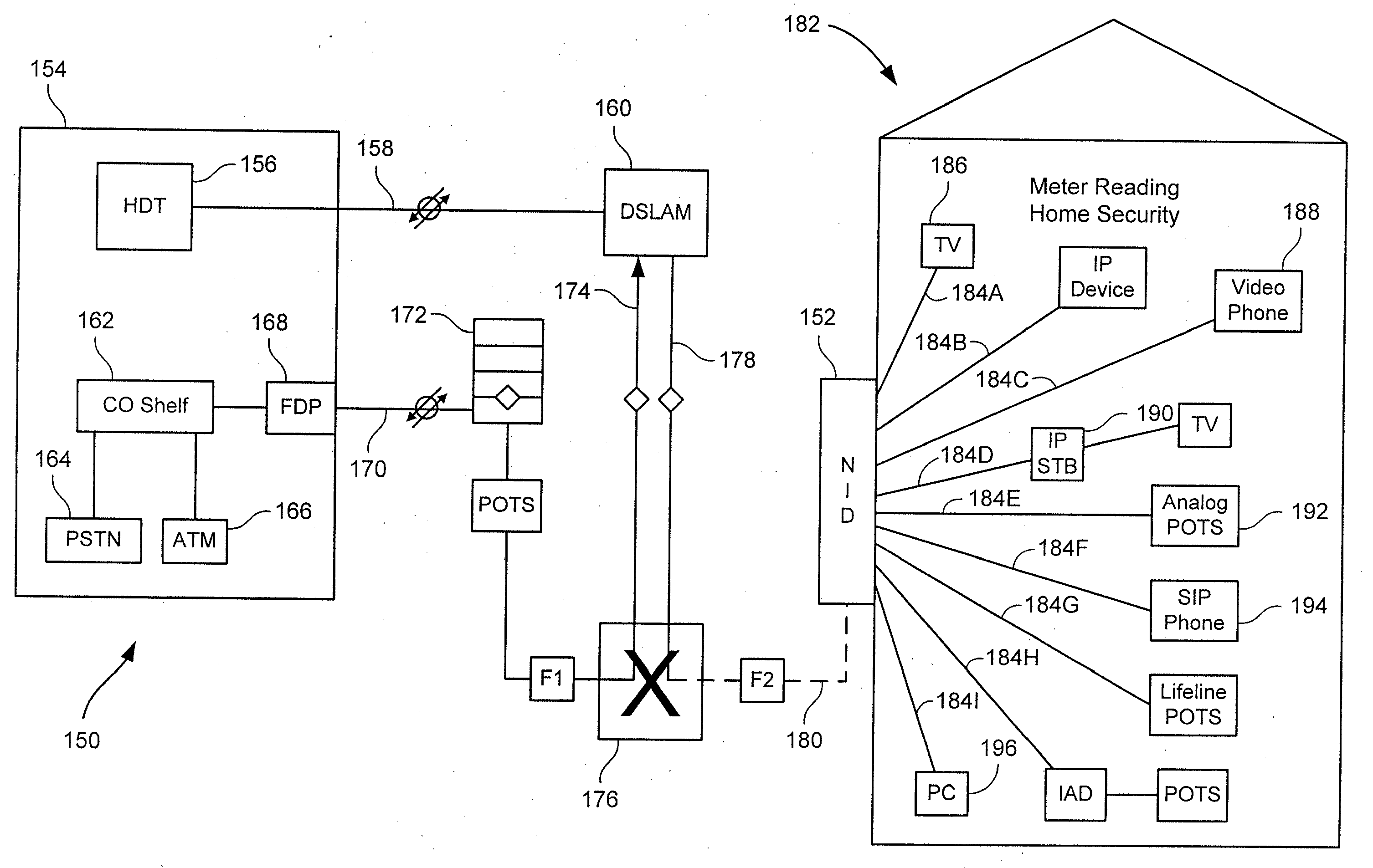 Transmitting utility usage data via a network interface device