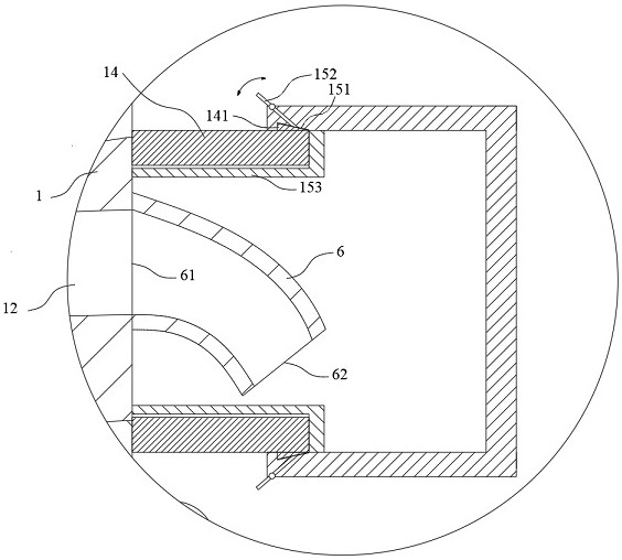 Main shaft capable of blocking nozzle and working method