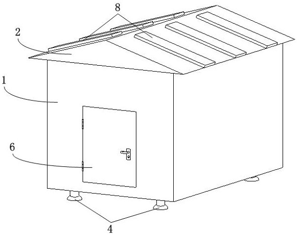 Noise reduction and elimination type box-type substation shell