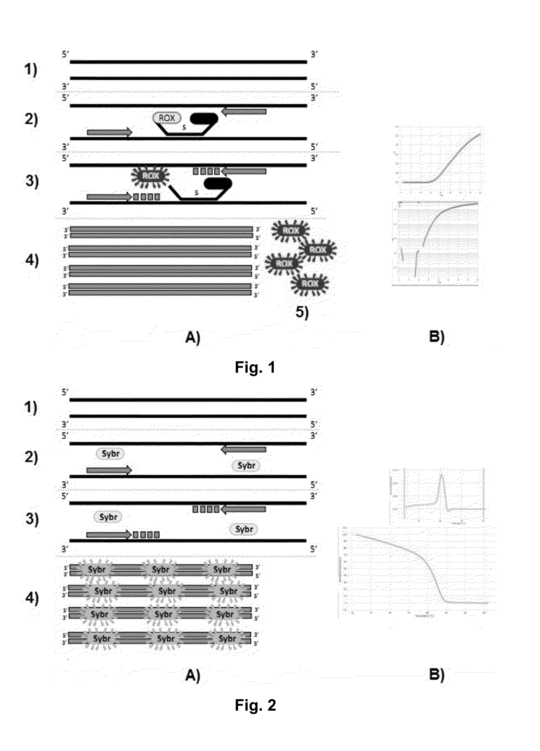 Method, kit and premix for quantitative and discriminative determination of nucleic acids, qdpcr; in vitro method for the quantitative and discriminative diagnosis of biological entities