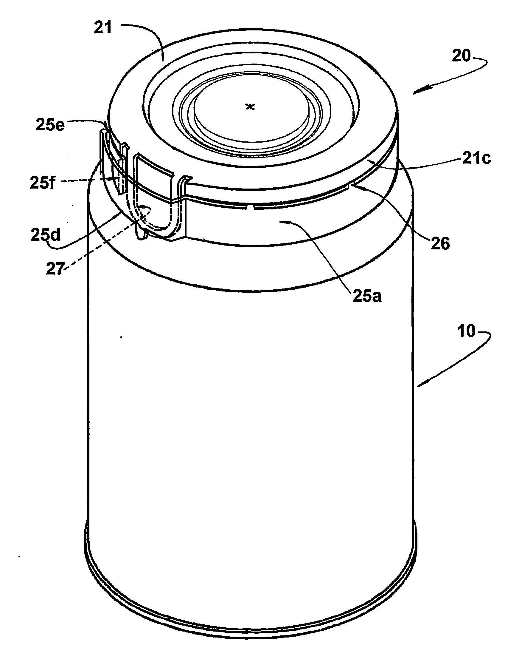 Closure arrangement for cans