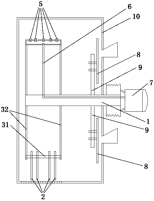 Forage crushing mechanism