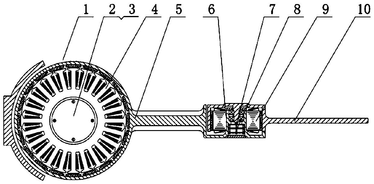 Bionic fish swinging joint integrated driving device