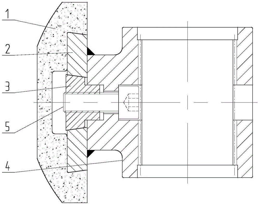 Ball cone surface locking structure of a scour-resistant eccentric ball valve