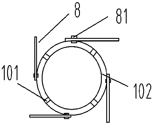 Underwater local dry-method GMAW welding torch for double-layer gas structure