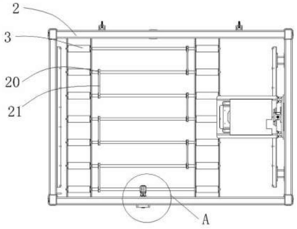 Power roller type battery transfer and storage system