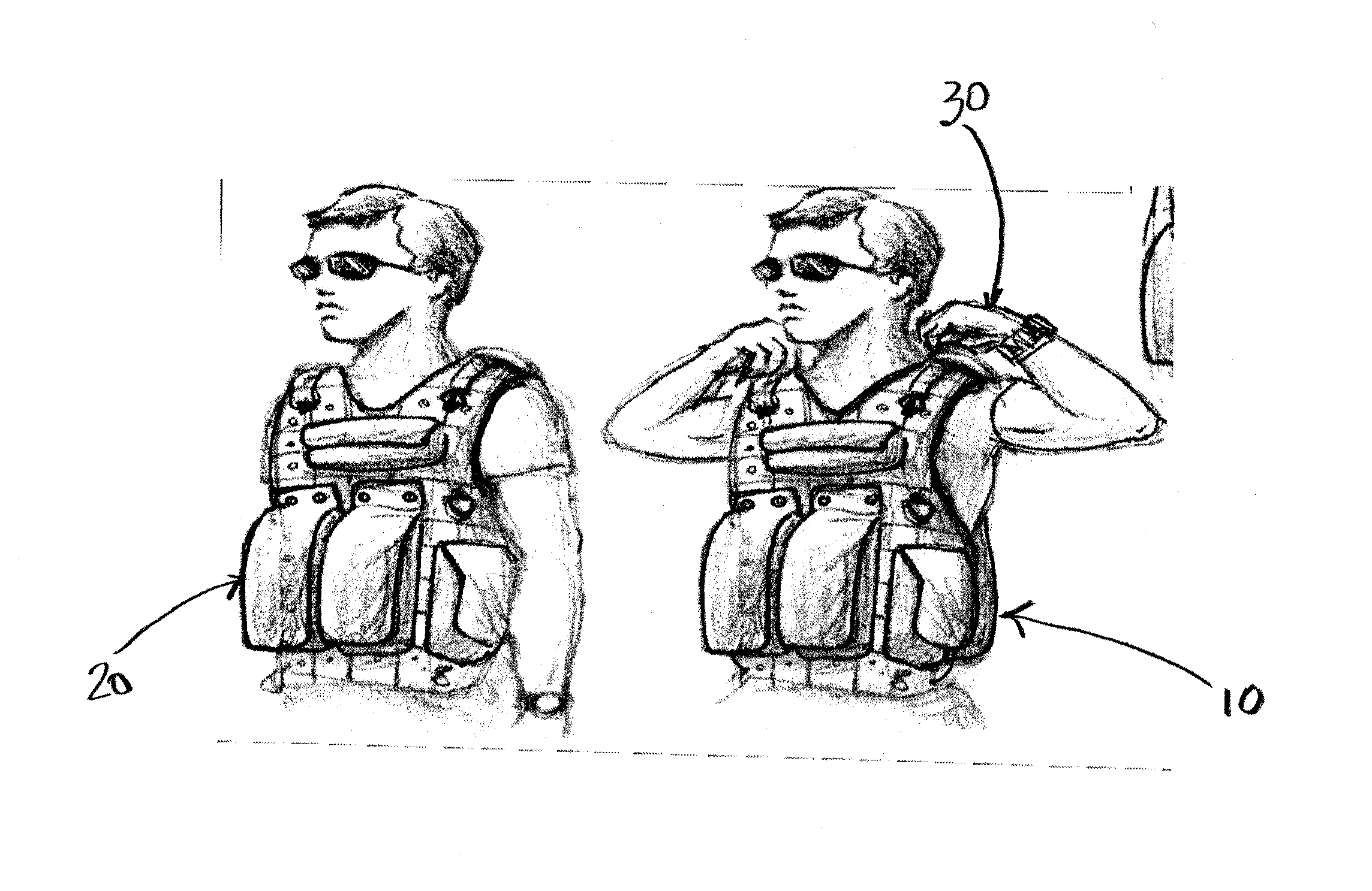 Ergonomic rotatable apparatus and method for use thereof to carry and store equipment and accessories