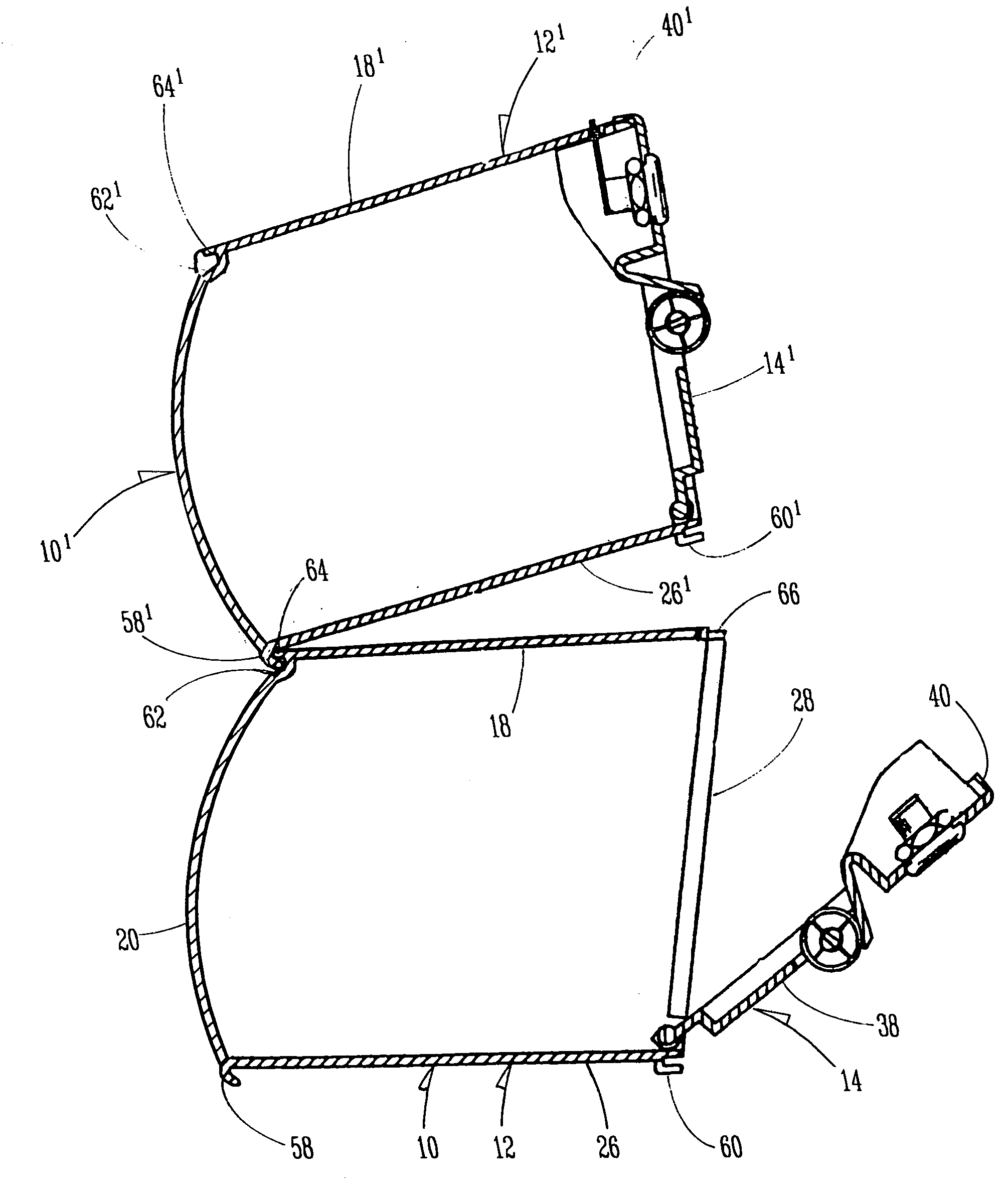 Coupling plate for stacking lottery ticket dispensers