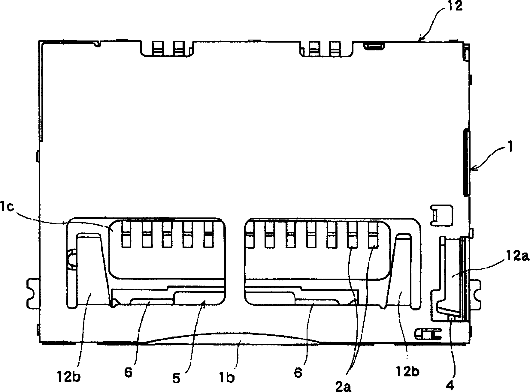 Connector device for card use