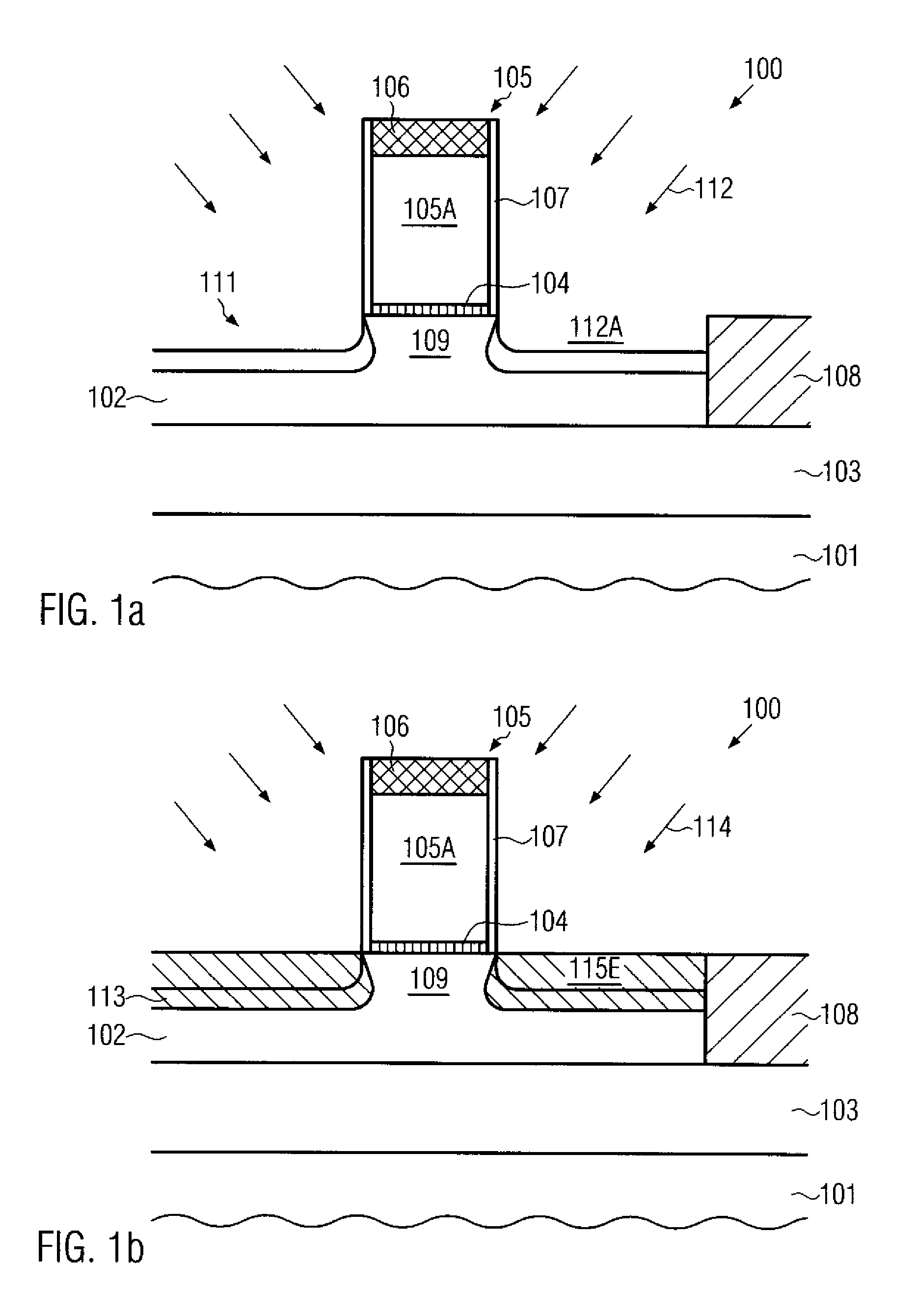 Reducing transistor junction capacitance by recessing drain and source regions