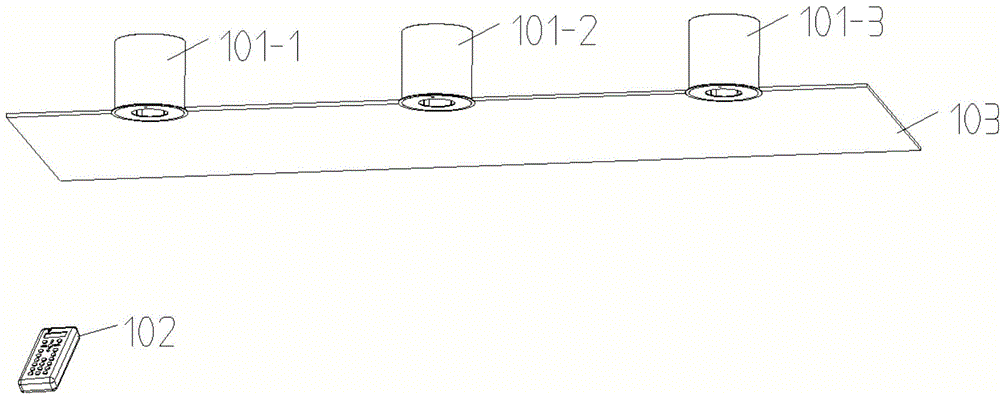 LED remote control lamp and remote control method