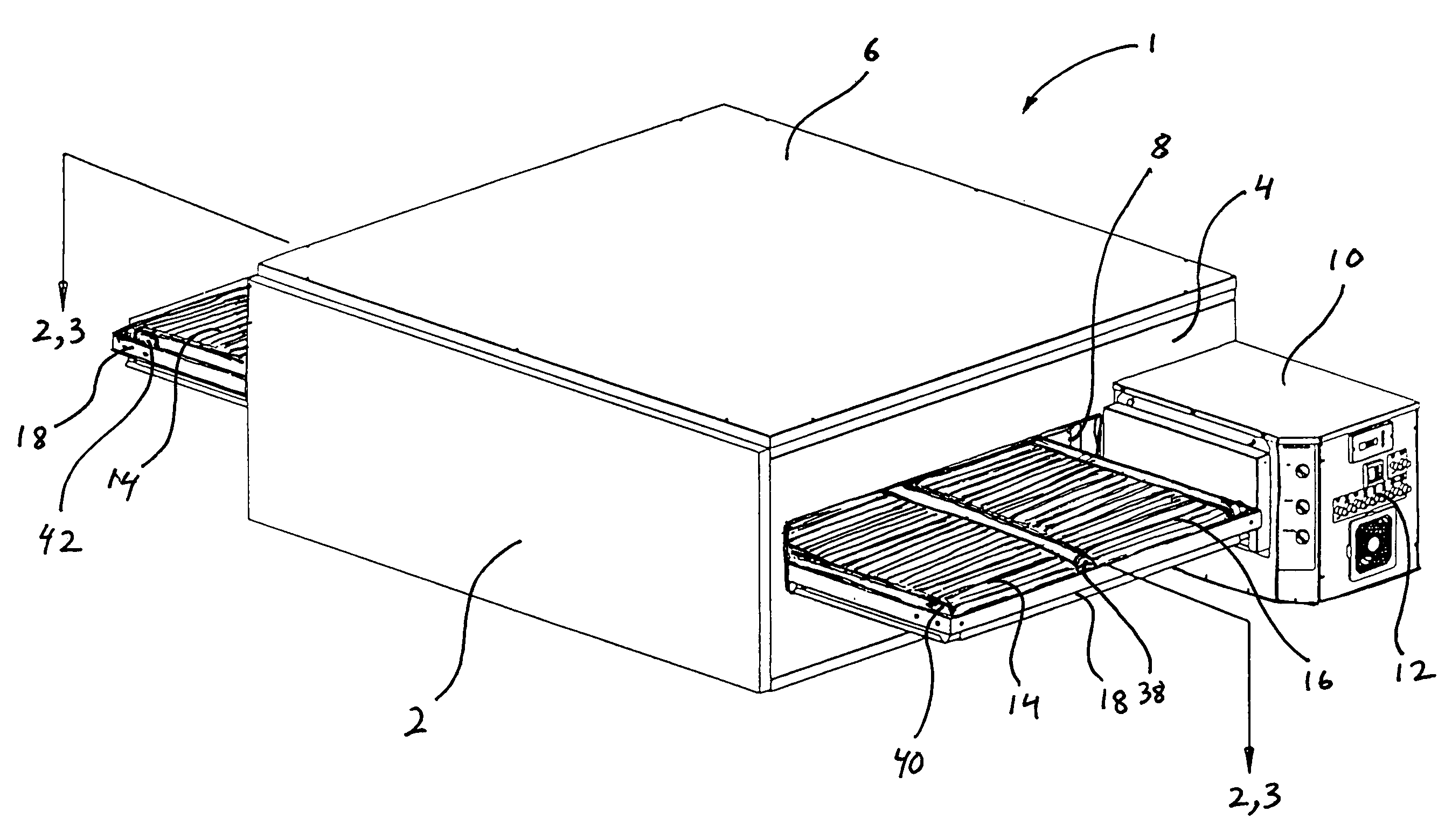 Dual belt conveyor oven