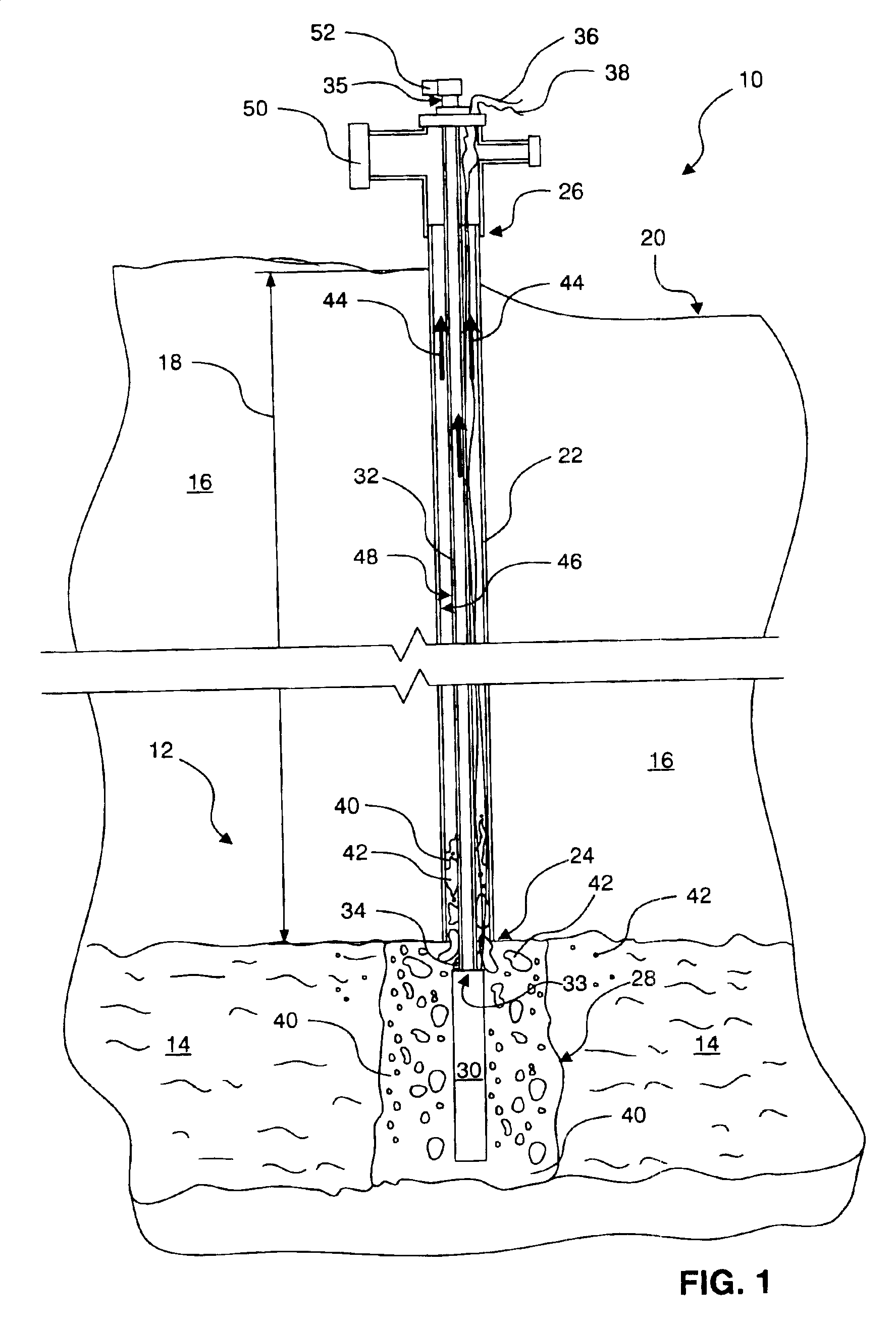 Baffle system for two-phase annular flow