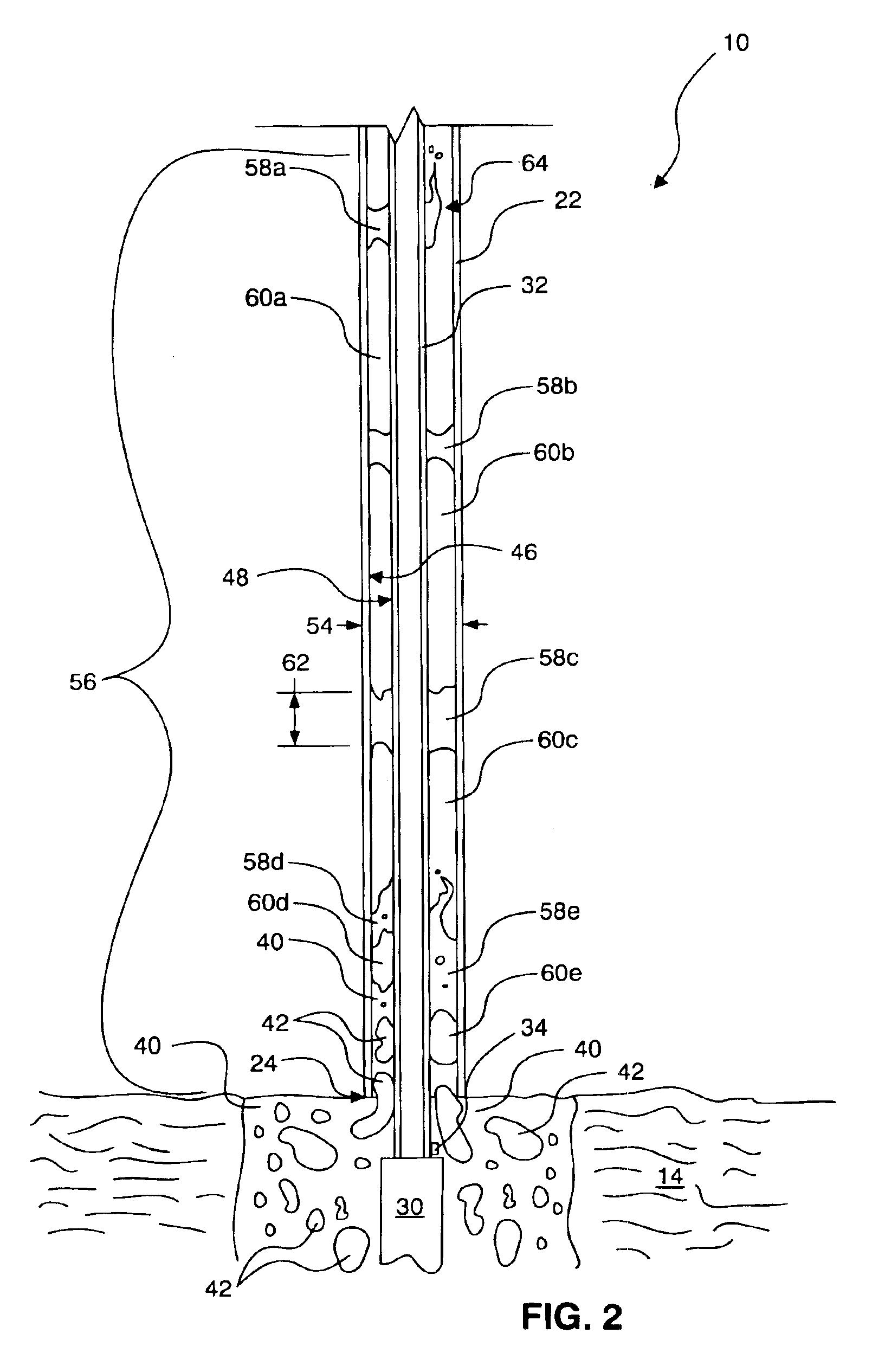 Baffle system for two-phase annular flow