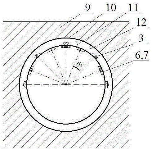 A monitoring method for a surrounding rock and full face tunnel boring machine shield interaction process