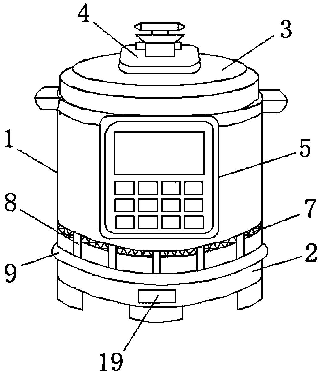 Rapid cooling electric pressure cooker