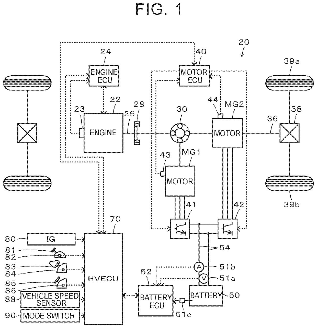 Hybrid vehicle including electronic control unit configured to correct base driving force using correction driving force