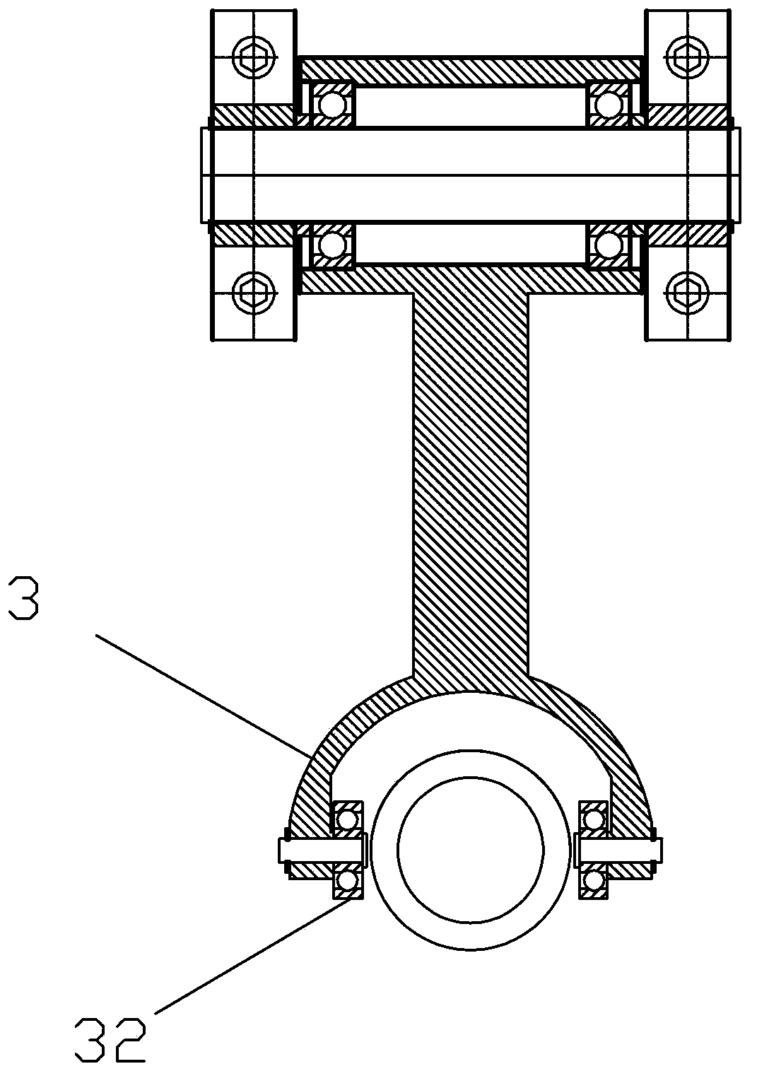 Separation and reunion automatic control mechanism of spring machine clutch