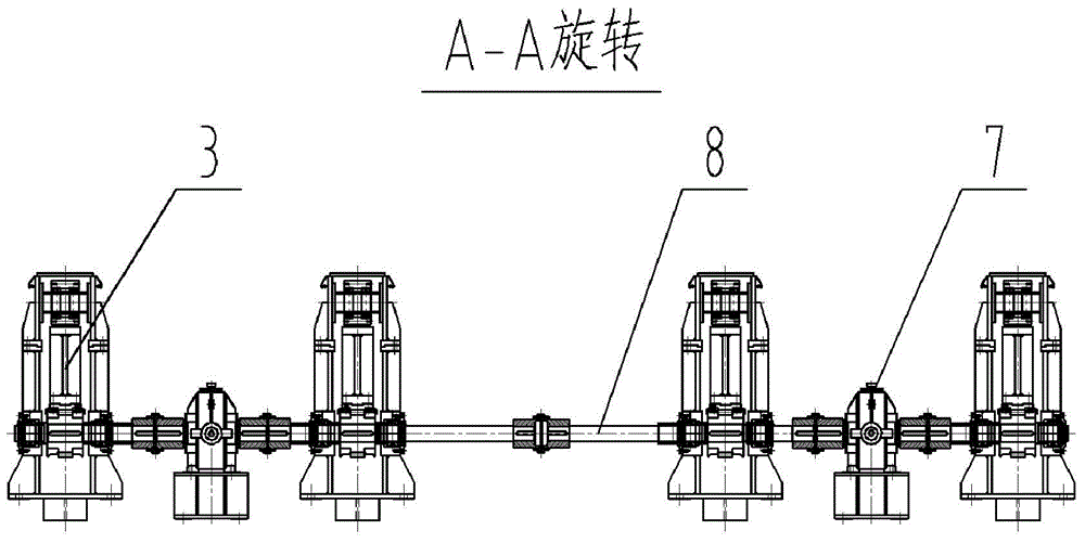 Flexible production device for directly charging high-temperature casting blanks in sequence