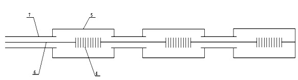 Method of using optical fiber Bragg grating to monitor temperature of intermediate connector of medium-voltage power cable