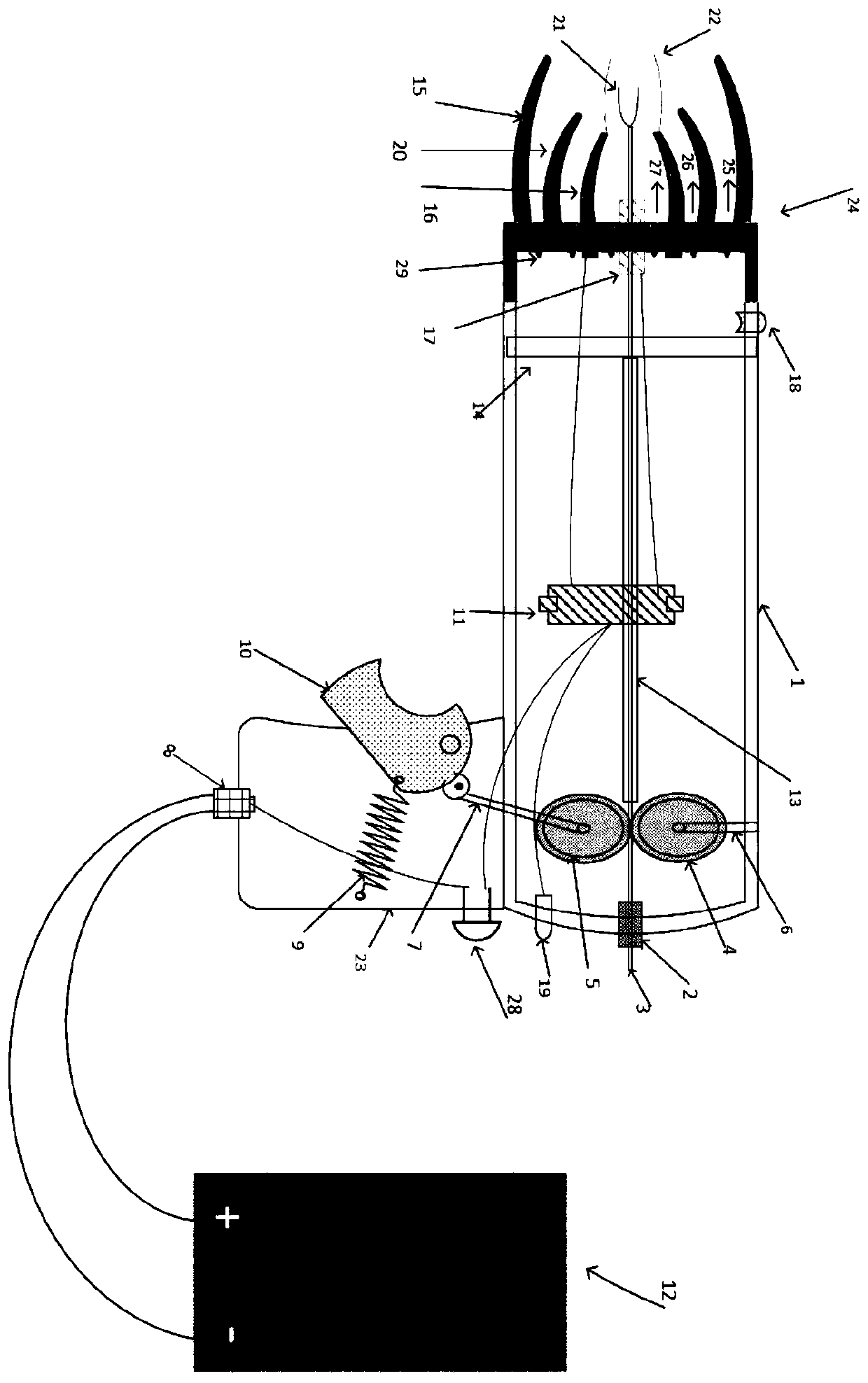 Handheld high-voltage pulse arc plasma homogeneous metal welding device