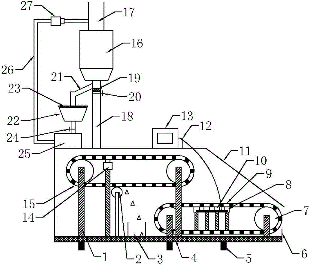 Coal grinding, impurity removing and coal feeding integrated device for power plant