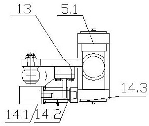 Width-adjustable suspension mechanism of semitrailer