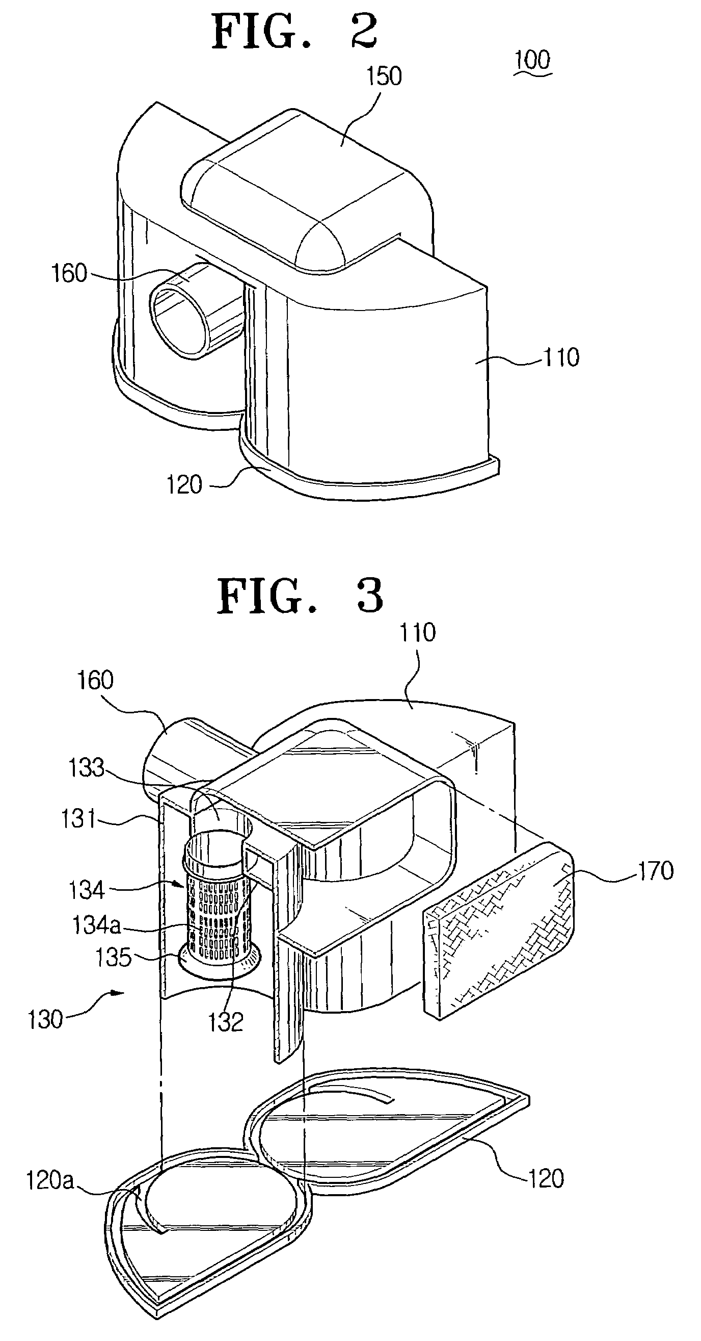 Dust collecting apparatus for a vacuum cleaner