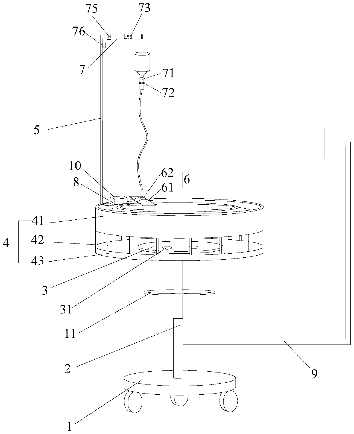 A kind of pediatric nursing infusion device