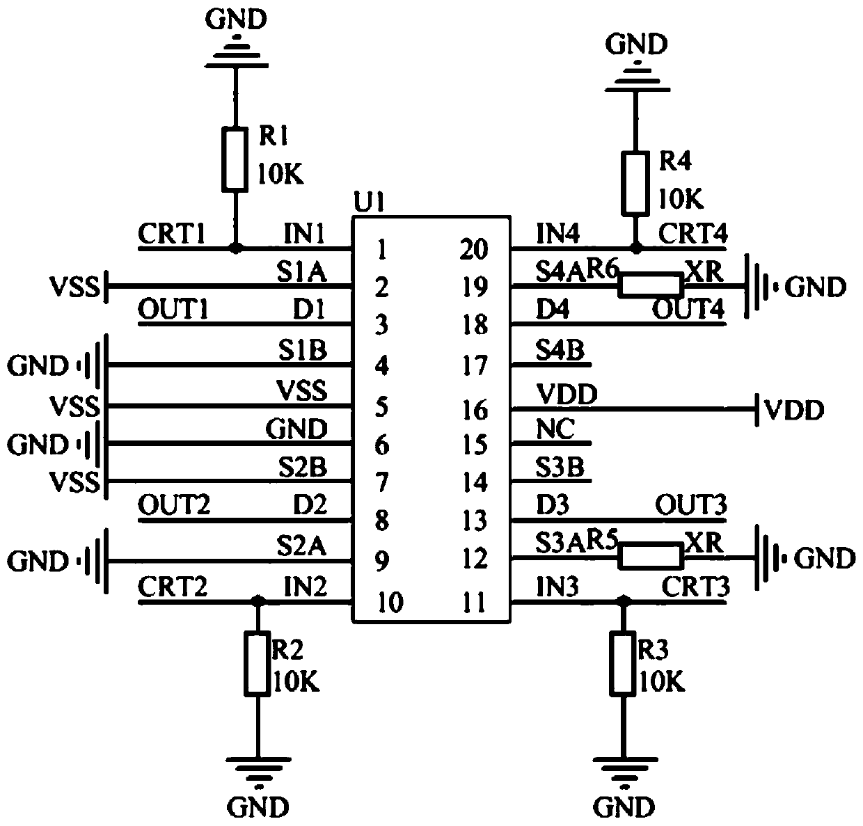 Offline detection device of body control module product based on CAN bus, and test method