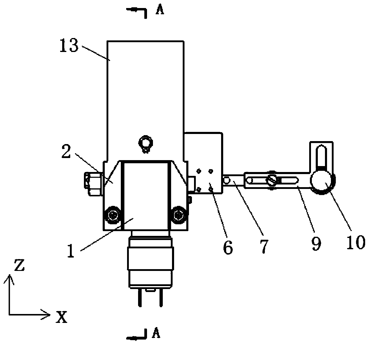 Split type self-speed-change reciprocating linear motor firing gear