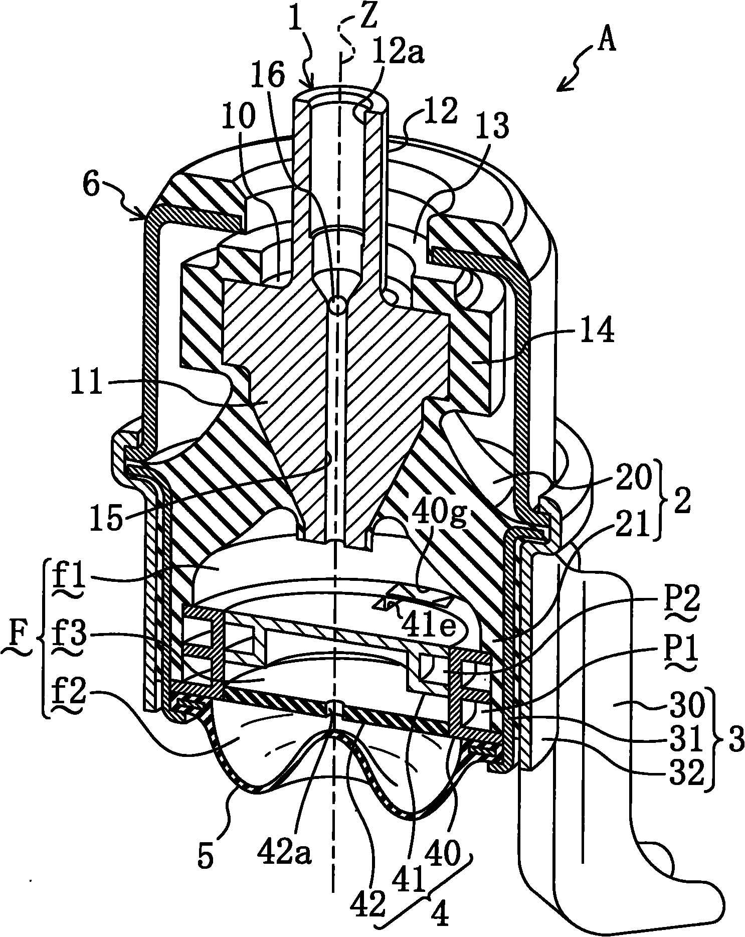 Liquid-filled vibration isolator