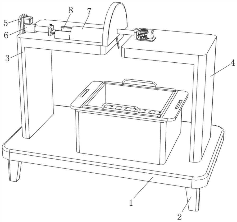 Automatic deep-frying and oil-filtering device for sweet potato slice processing