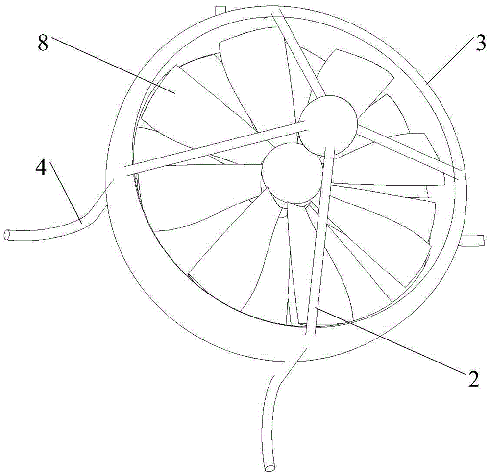 Coaxial opposite-rotating dual-rotating-wing duct type vertical take-off and landing aircraft