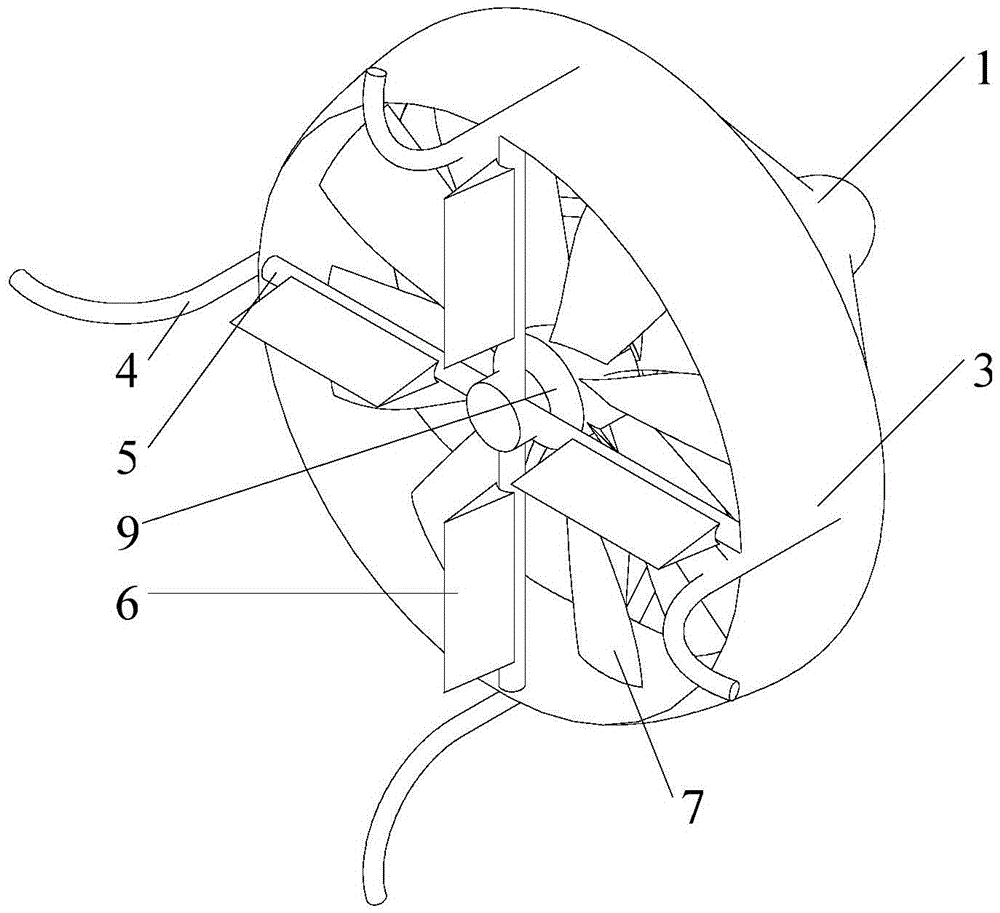 Coaxial opposite-rotating dual-rotating-wing duct type vertical take-off and landing aircraft