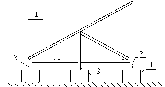 Support for fixing heat collector on built roof