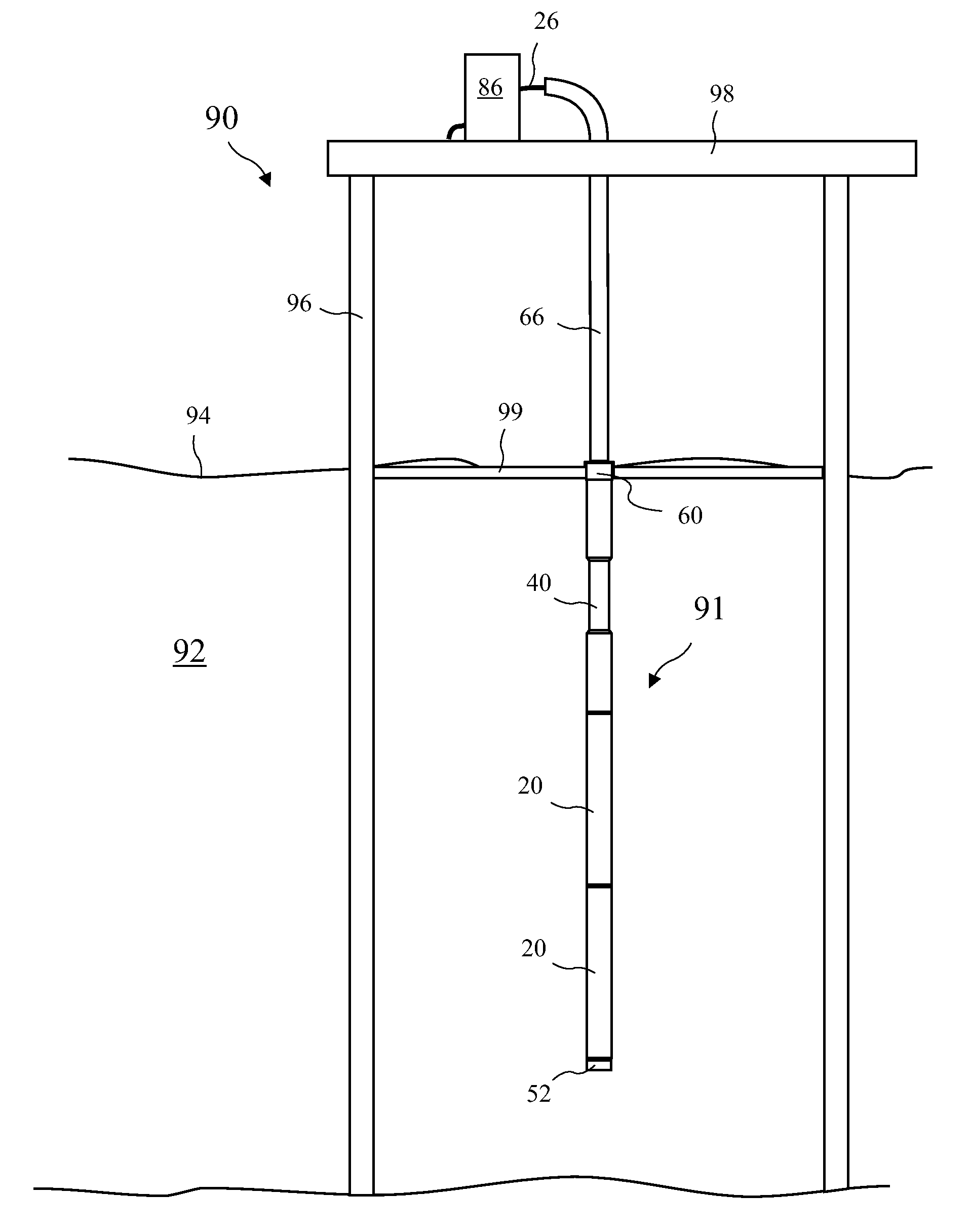 Multipurpose segmented titanium mixed metal oxide (MMO) coated anode with integrated vent