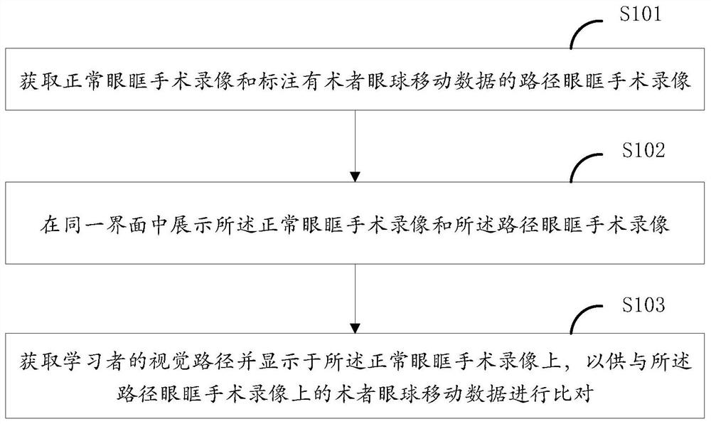 Orbital endoscopic navigation surgery training method, device, equipment, and system