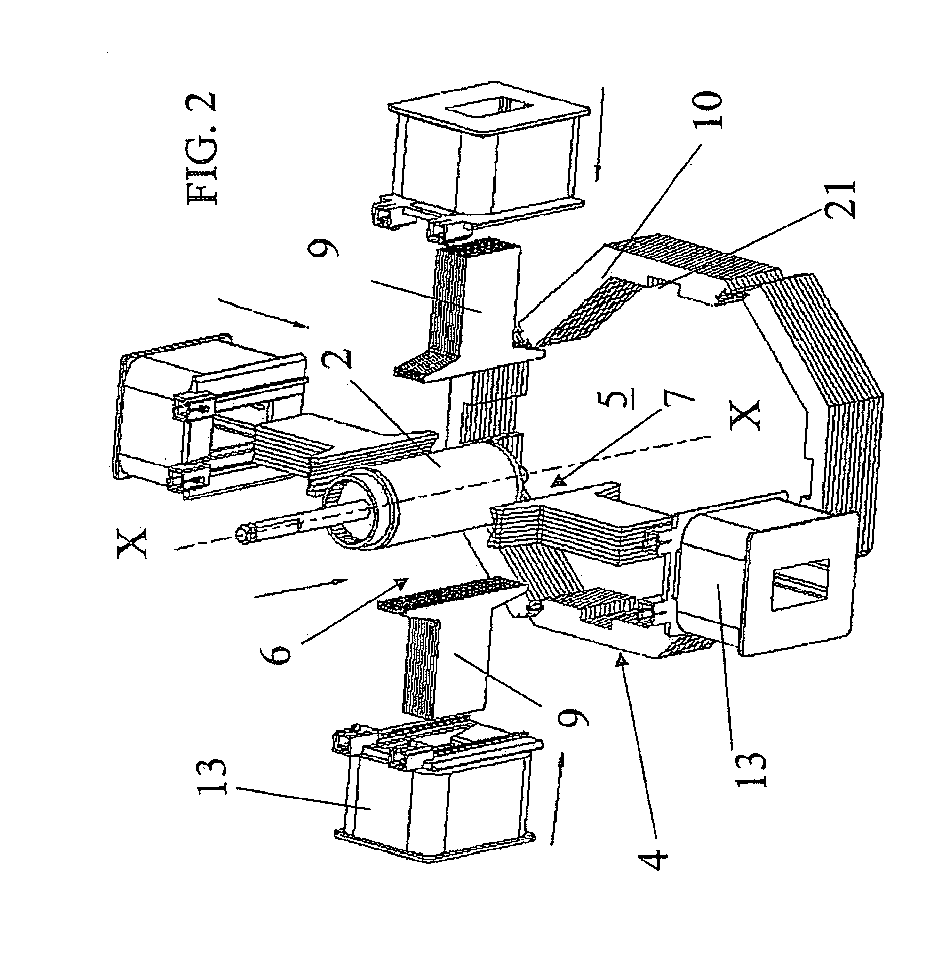 Two-phase synchronous electric motor with permanent magnets for mechanical priming washing pumps of dishwashers and similar washing machines