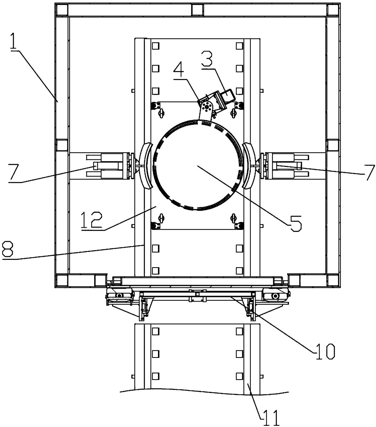 Microwave heating treatment system for high-radioactivity nuclear industry waste