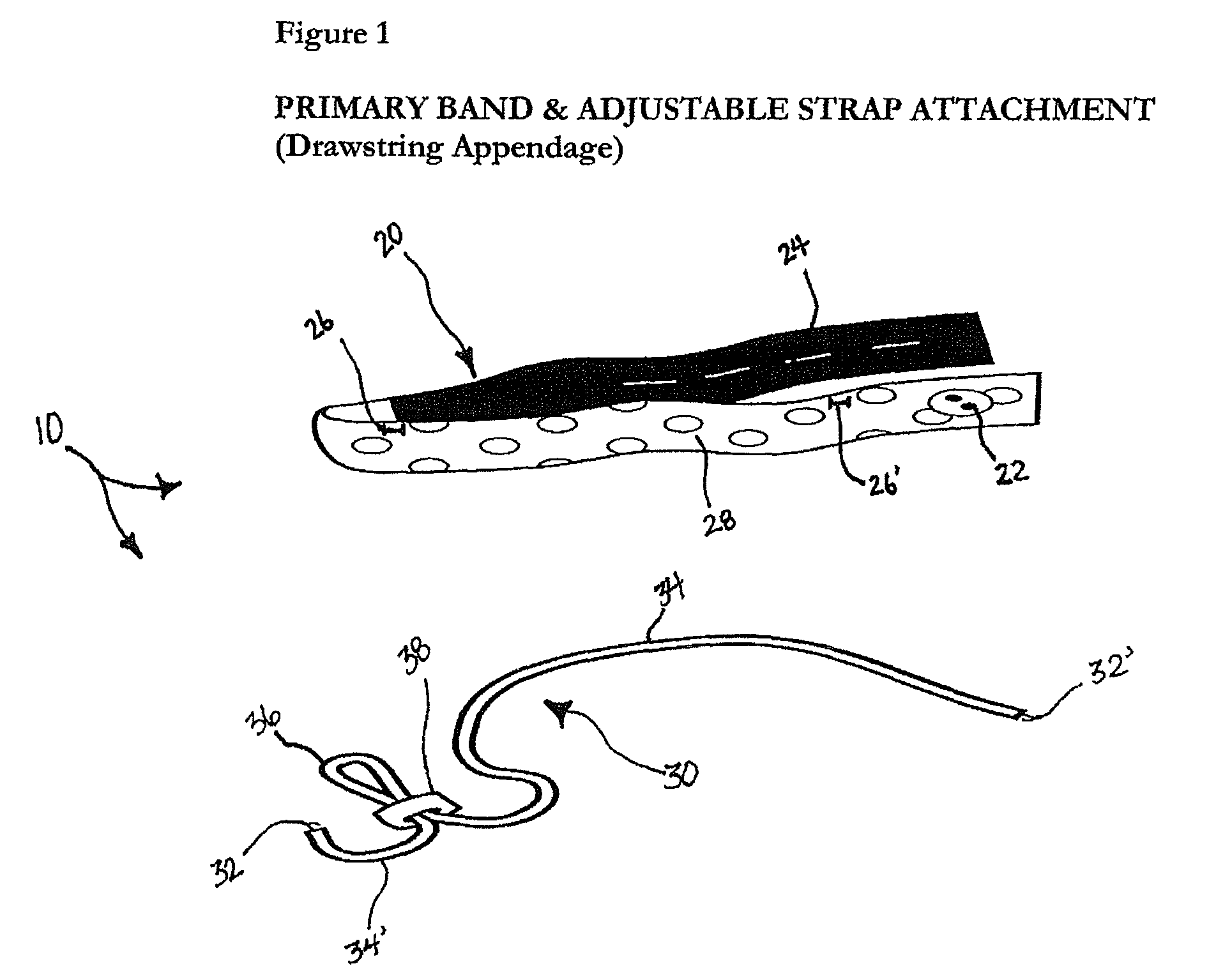 Stretchable band and adjustable strap attachment for breastfeeding